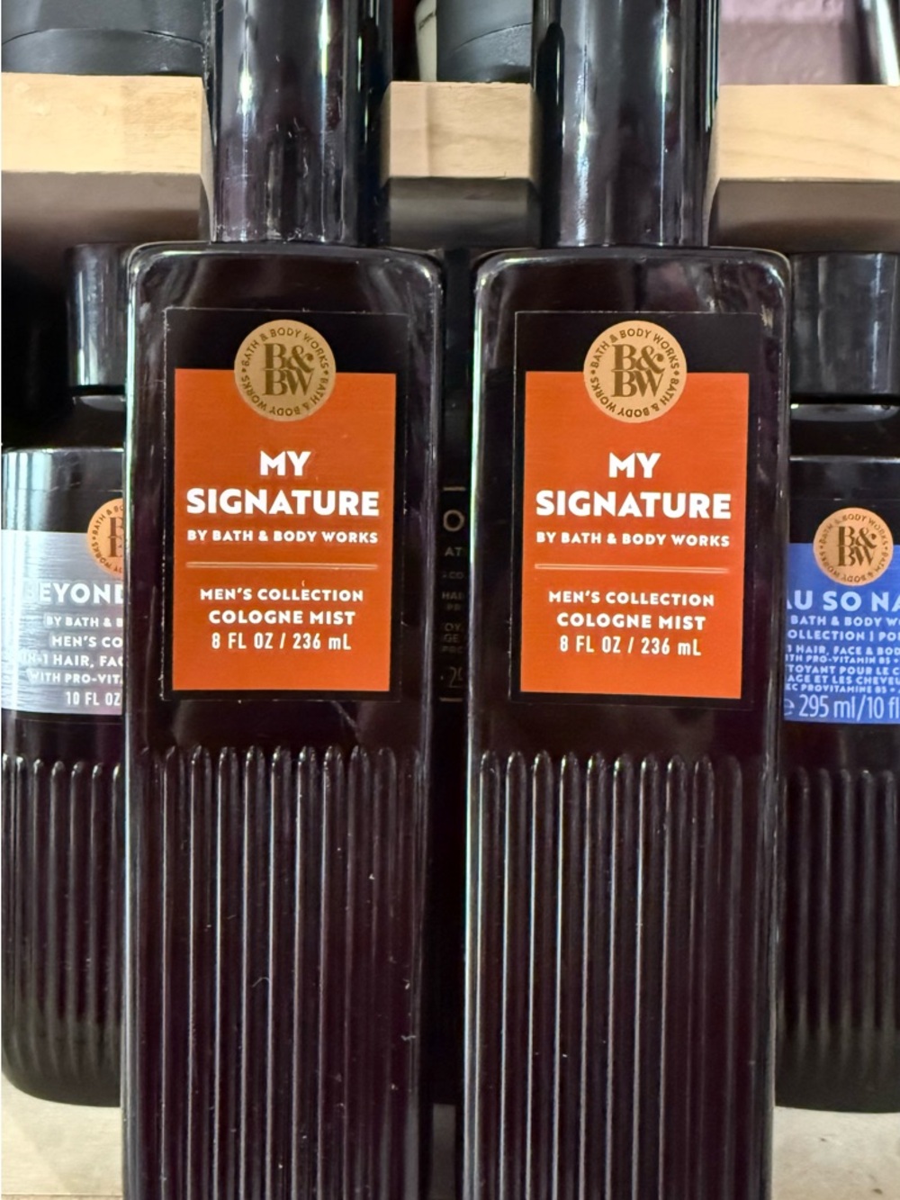 2 Bath & Body Works My Signature Cologne Mist - Brown with Orange Label